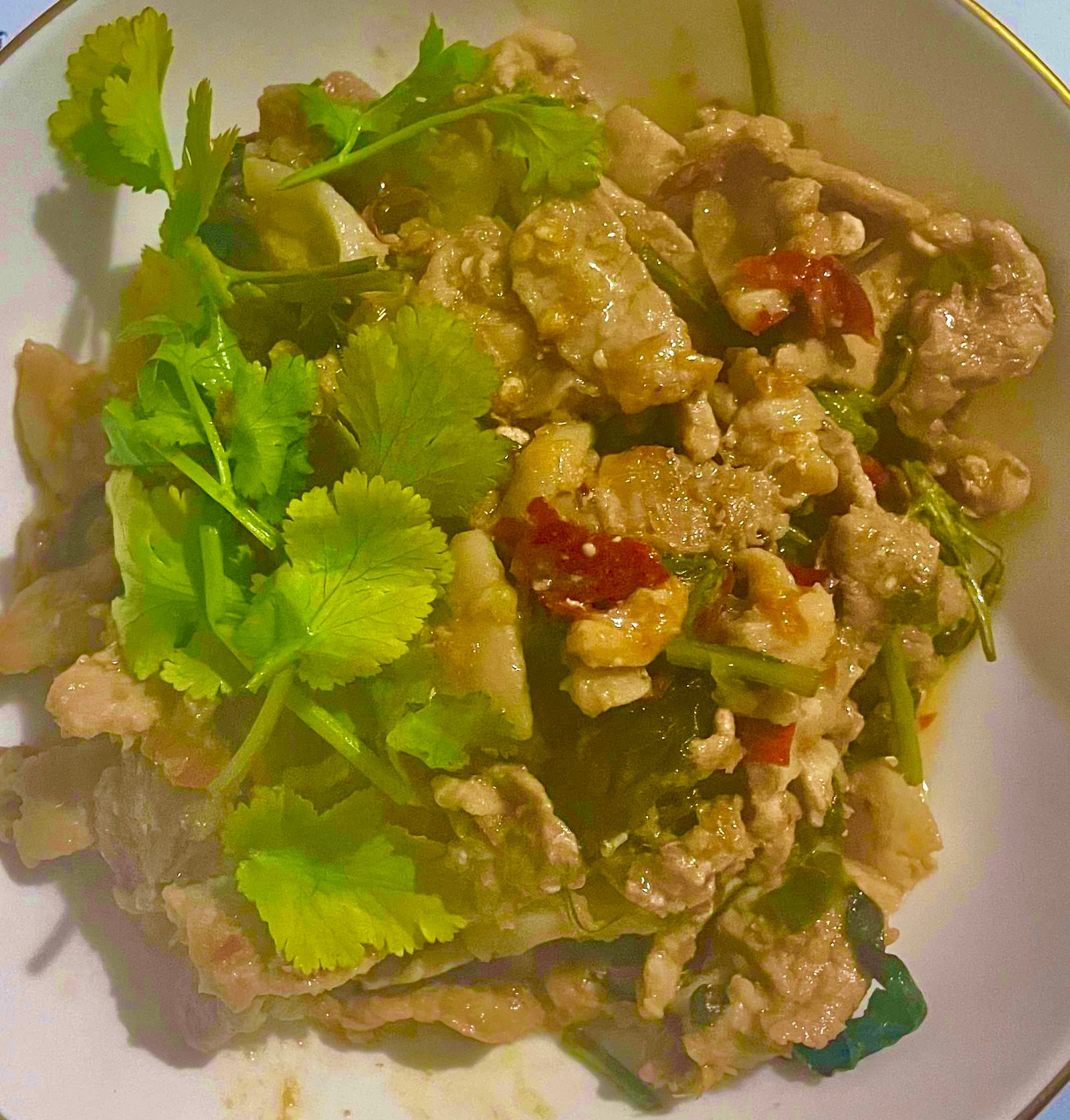 ဝက်သား ဖက်ကဖောင် (ထိုင်းစတိုင်)